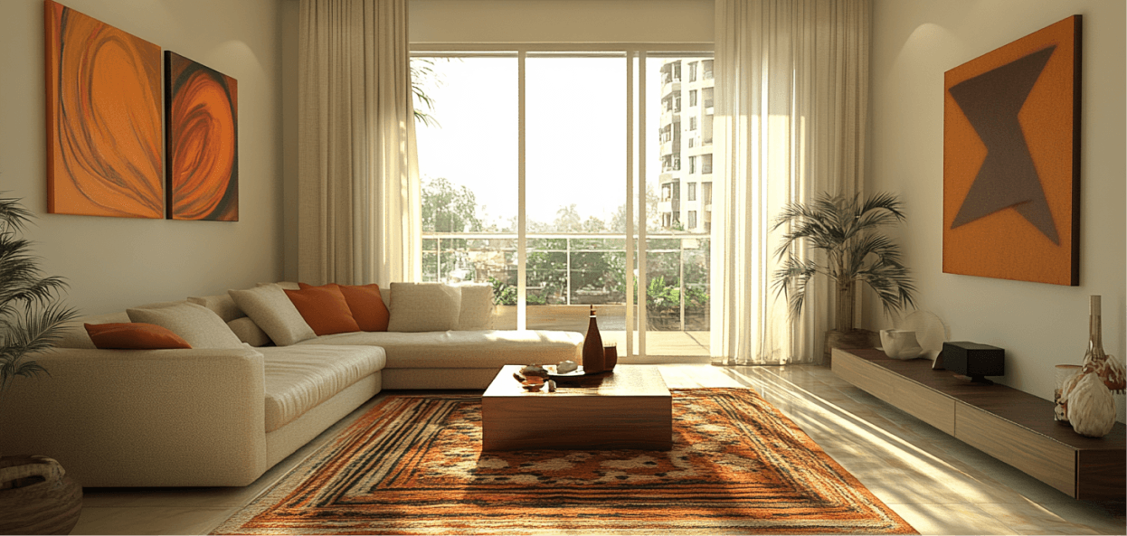 Modern apartment building